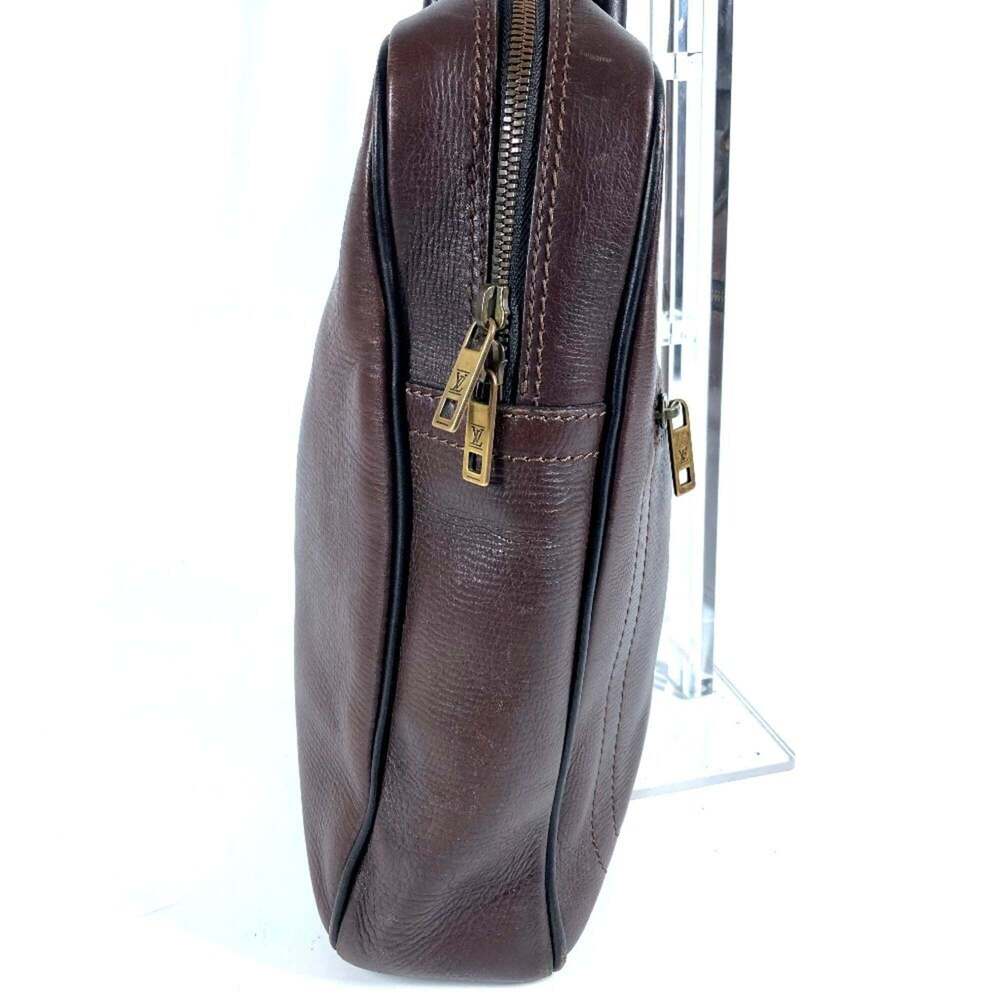 LOUIS VUITTON Authentic Brown Leather Tote Bag - Picture 2 of 16